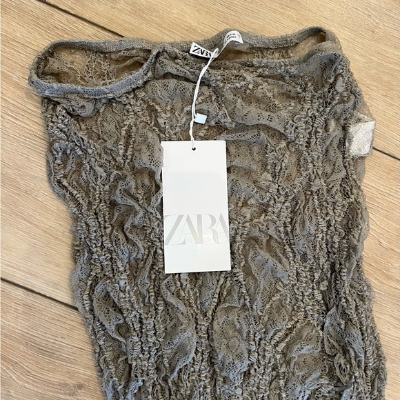 Brand new ZARA 2pc CoOrd RUFFLED SKIRT SET size S - Picture 5 of 7